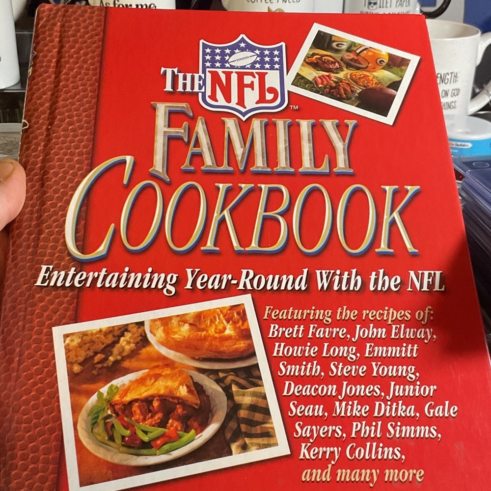 NFL Family Cookbook - Vibrant Red Cover